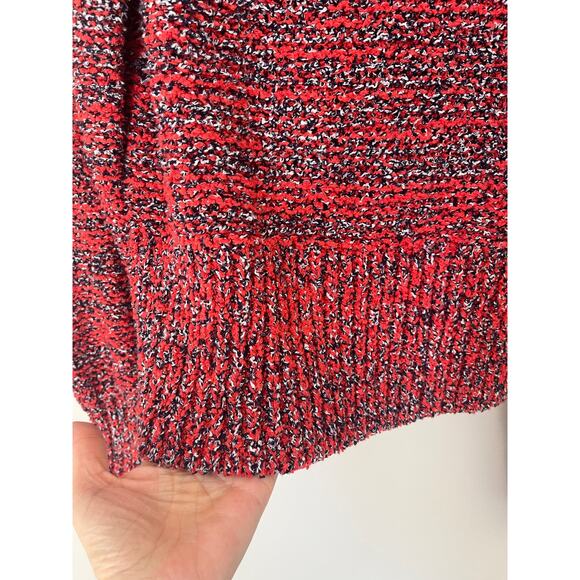 Current/Elliott The Moonshine Sweater Red/Black Speckled Size Small - Picture 5 of 8